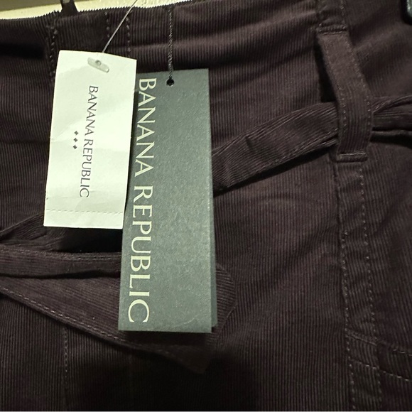 Banana Republic Corduroy Skirt Belted Waist size 16 Plum/Purple NWT - Picture 4 of 6